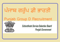 Punjab Group D Recruitment